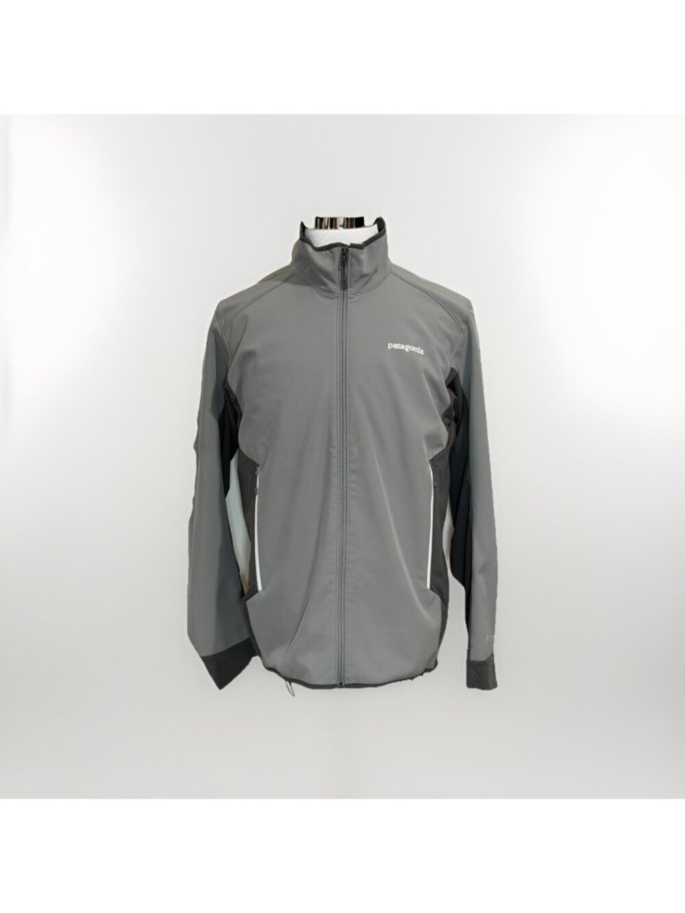 Patagonia Adze Hybrid Jacket Mens Large Gray Soft Shell Polartec Outdoors Hiking